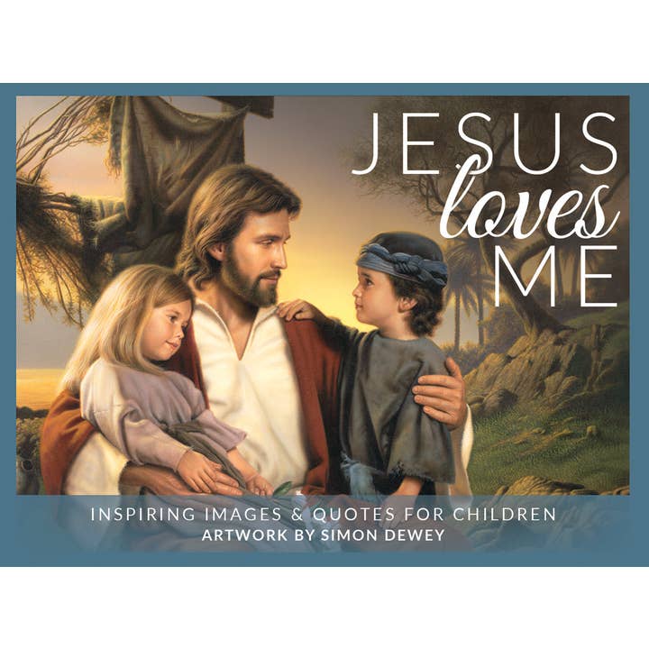 Paquete de minicaretes con diseño de Jesús me ama de Simon Dewey para venta al por mayor de Cornerstone Art