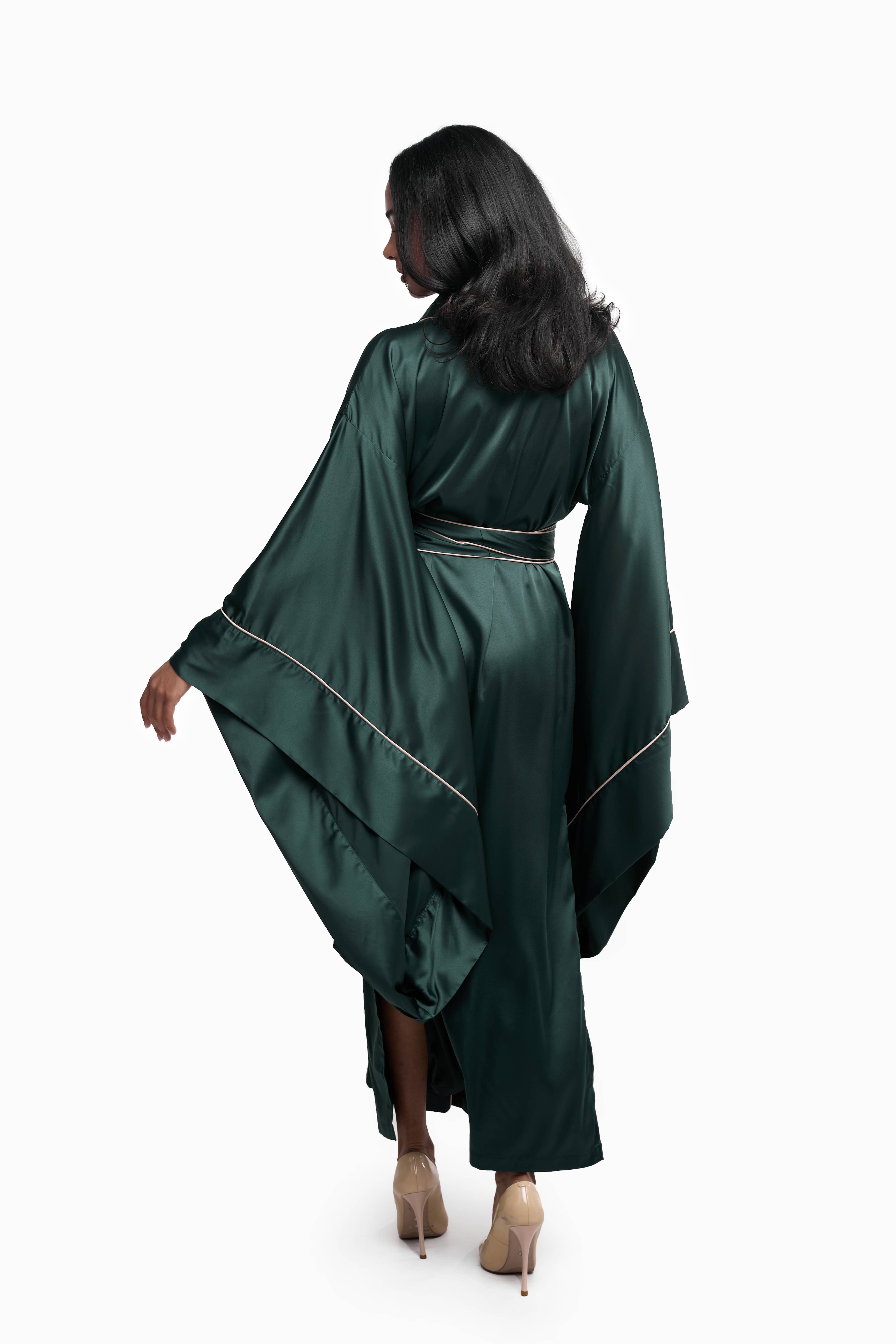 IDENTITY LINGERIE - Wholesale Robe - Women's - 100% Silk Kimono, Silk Dressing Gown, 19 Momme Silk Robe6