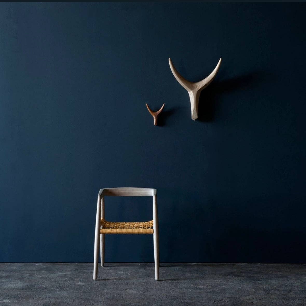 The African Home Goods - Wholesale Wall Accent - Nguni Head Ash Light Grey Iroko Wood | Animal Head Wall Deco5