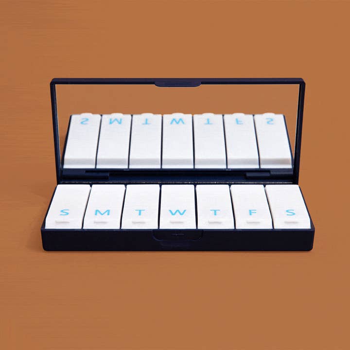 Port and Polish - Wholesale Pill Organizer - Navy Blue Pill Box3