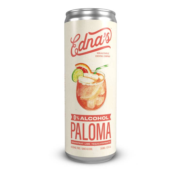 Edna's Non-Alcoholic Cocktail Company - Wholesale Non-Alcoholic Aperitif/Mocktail - PALOMA Non-Alcoholic Cocktail (Wholesale Case) 2