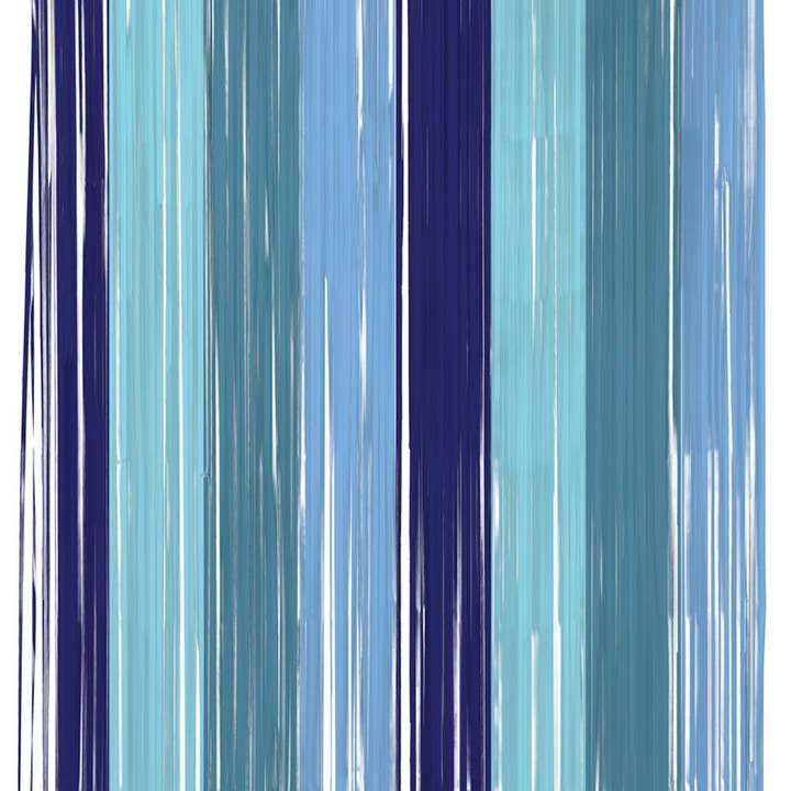 Party curtain - Bold Blue - 2 x 1 meter for wholesale by Folat BV