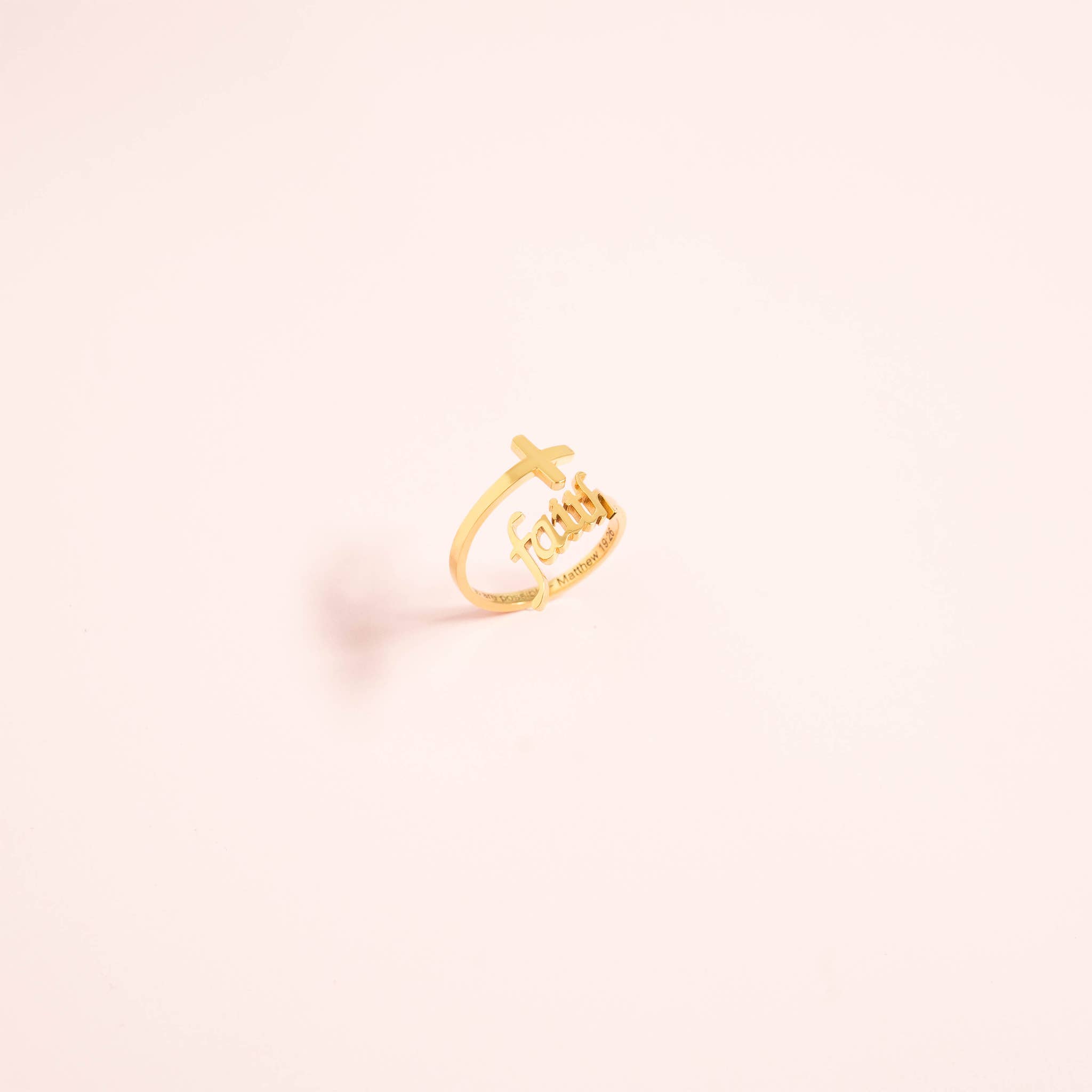 WJW – wholesale Cocktail/statement ring – 18K Gold PVD Adjustable "Faith" Ring11