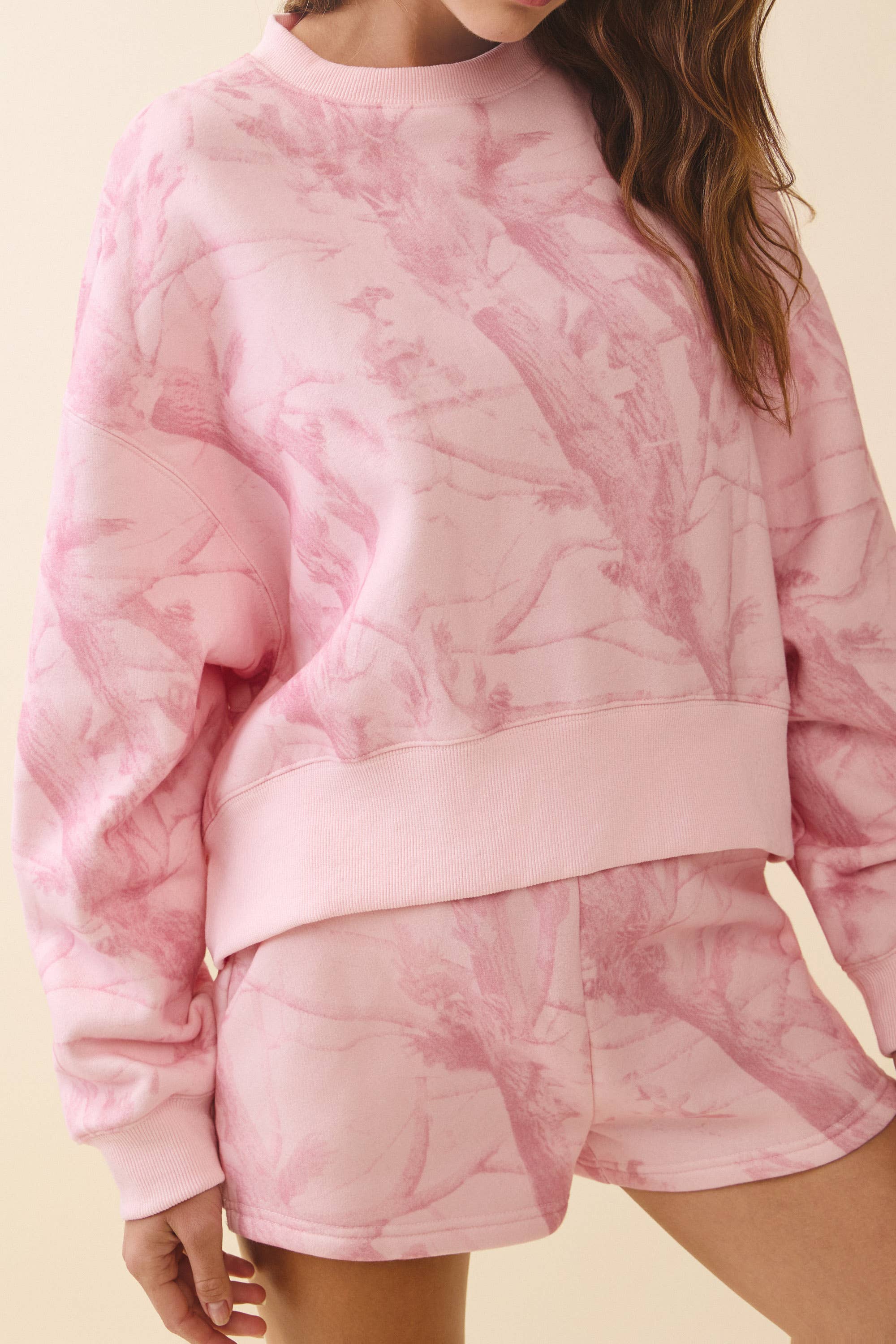 TCEC - Vente Short – femme - CP10135-Short de survêtement taille haute à imprimé camouflage4