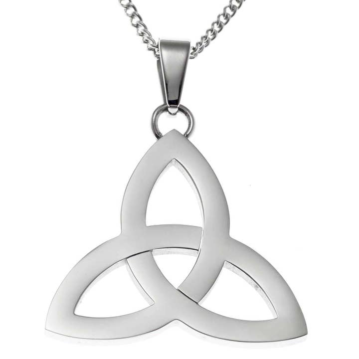 Celtic Trinity Knot Triquetra Necklace Stainless Steel for wholesale by Joyful Sentiments