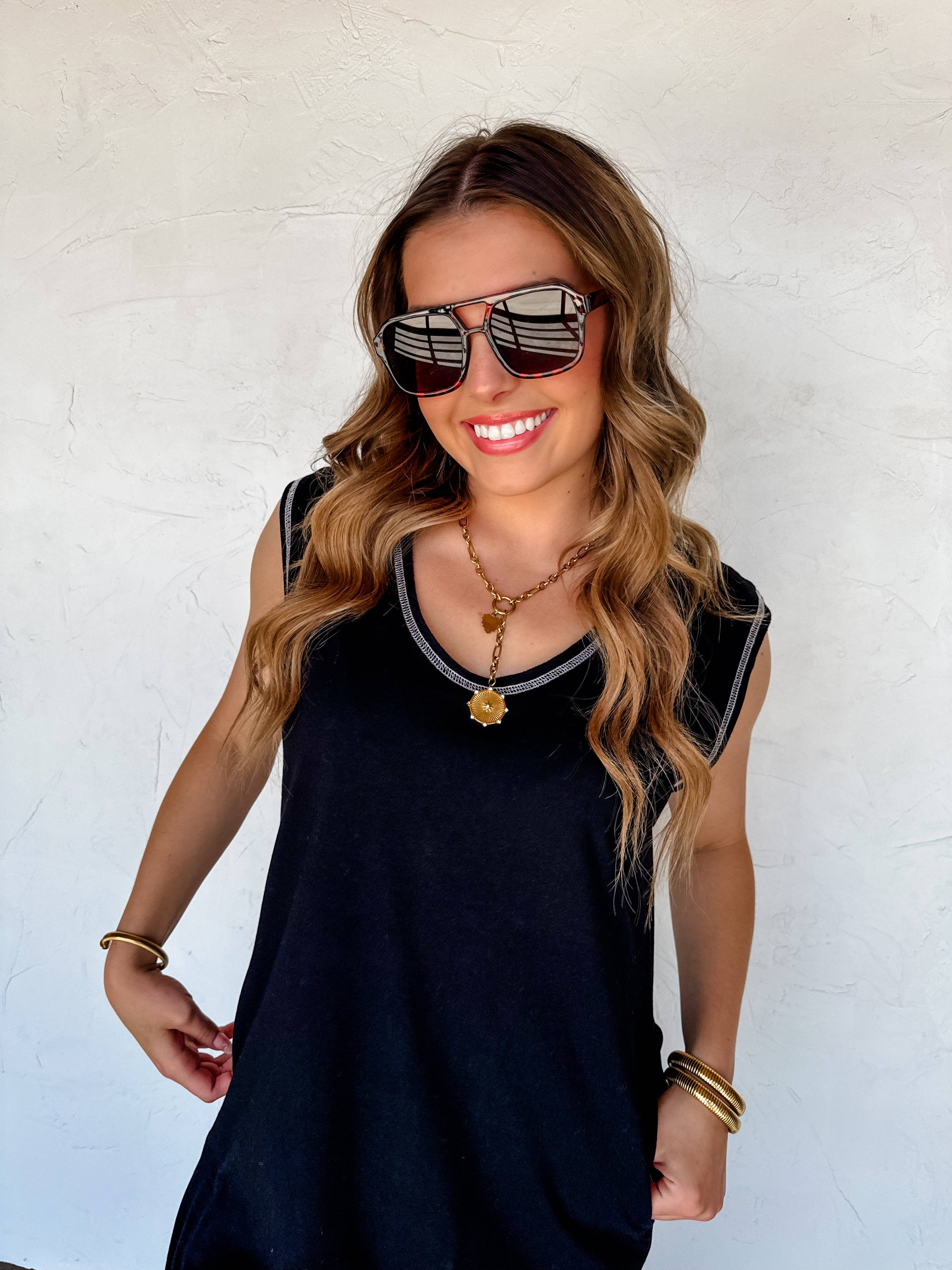 BLAKELEY - Wholesale Dress - Women's - RELAXED SUMMER SPLIT HEM DRESS9