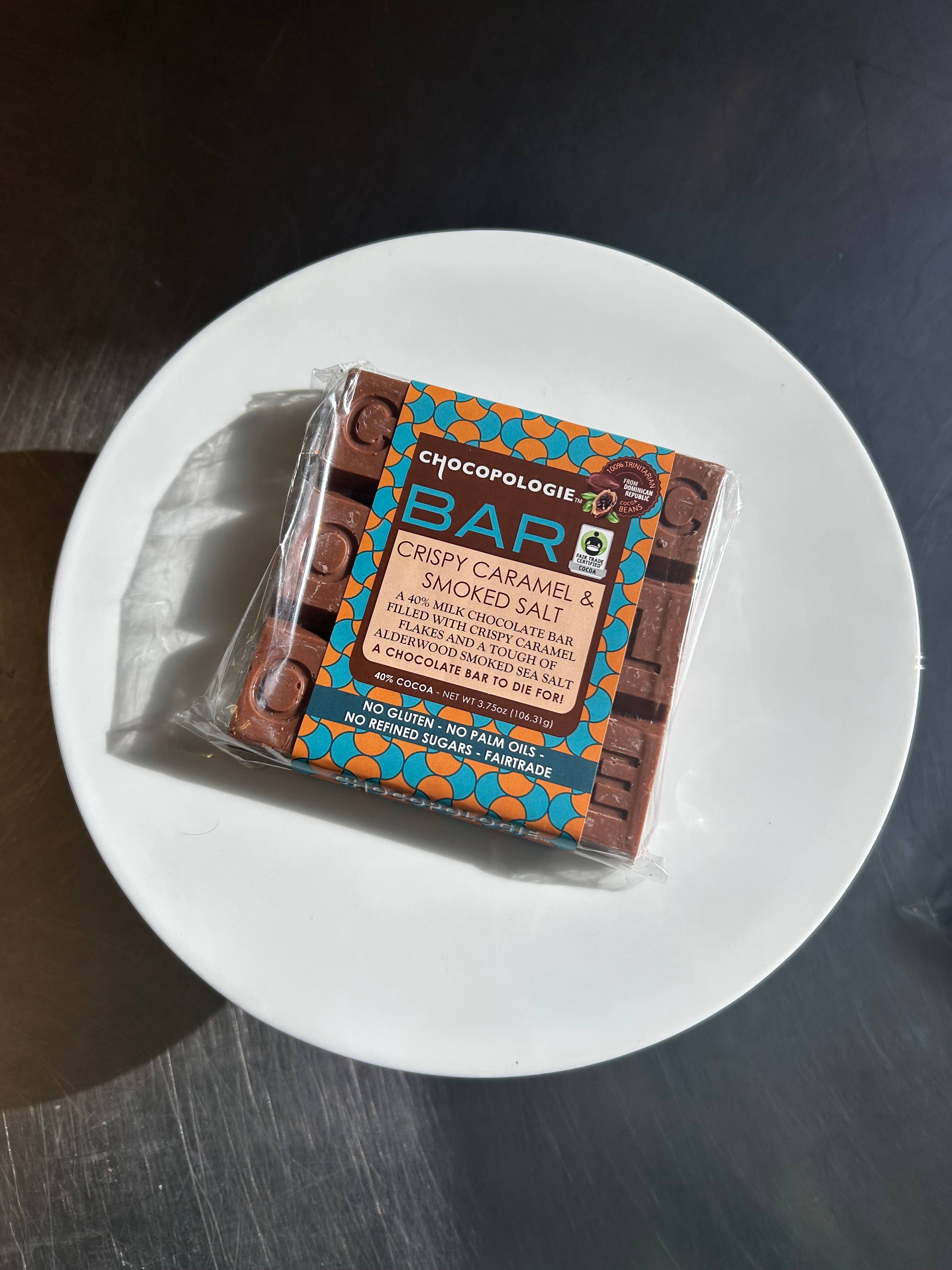 Knipschildt Chocolatier - Wholesale Chocolate Bar - Milk Chocolate w Caramel Flakes & Smoked Salt