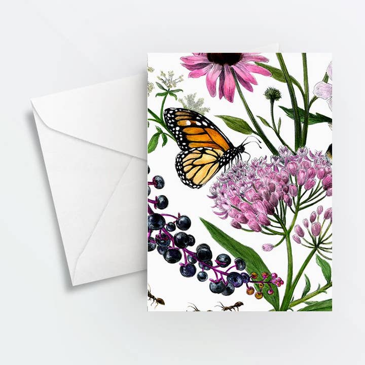 Monarch Pollinator-kort för wholesale av Amanda Surveski Wildlife Art