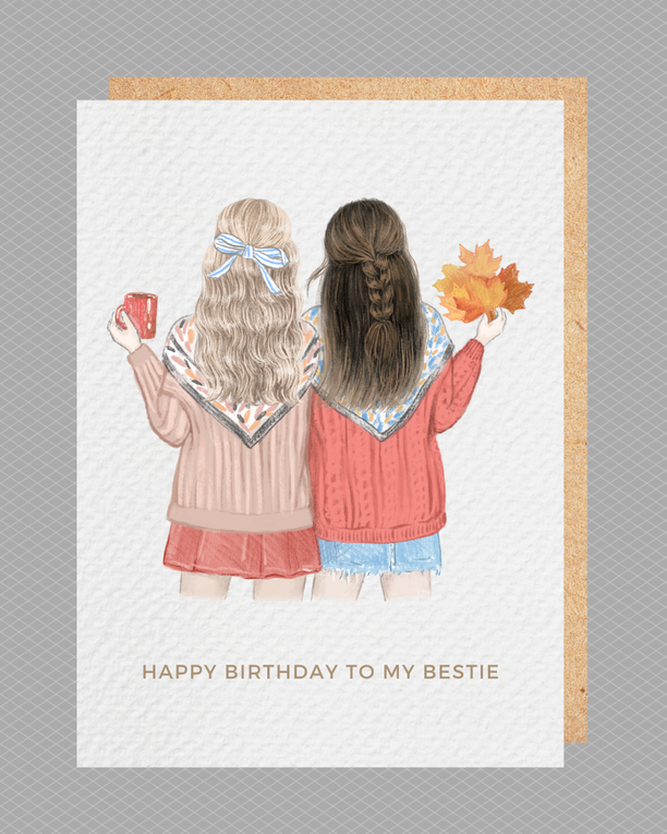 Paper Kuts - Wholesale Birthday Card - My Bestie Birthday Card, Includes Kraft Envelope1