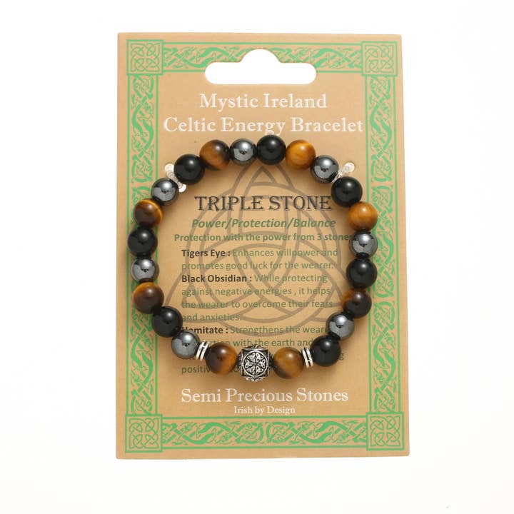 Celtic Ore Crafts - Wholesale Jewelry - Men's - IRB-061C Men's Bracelet Triple Power