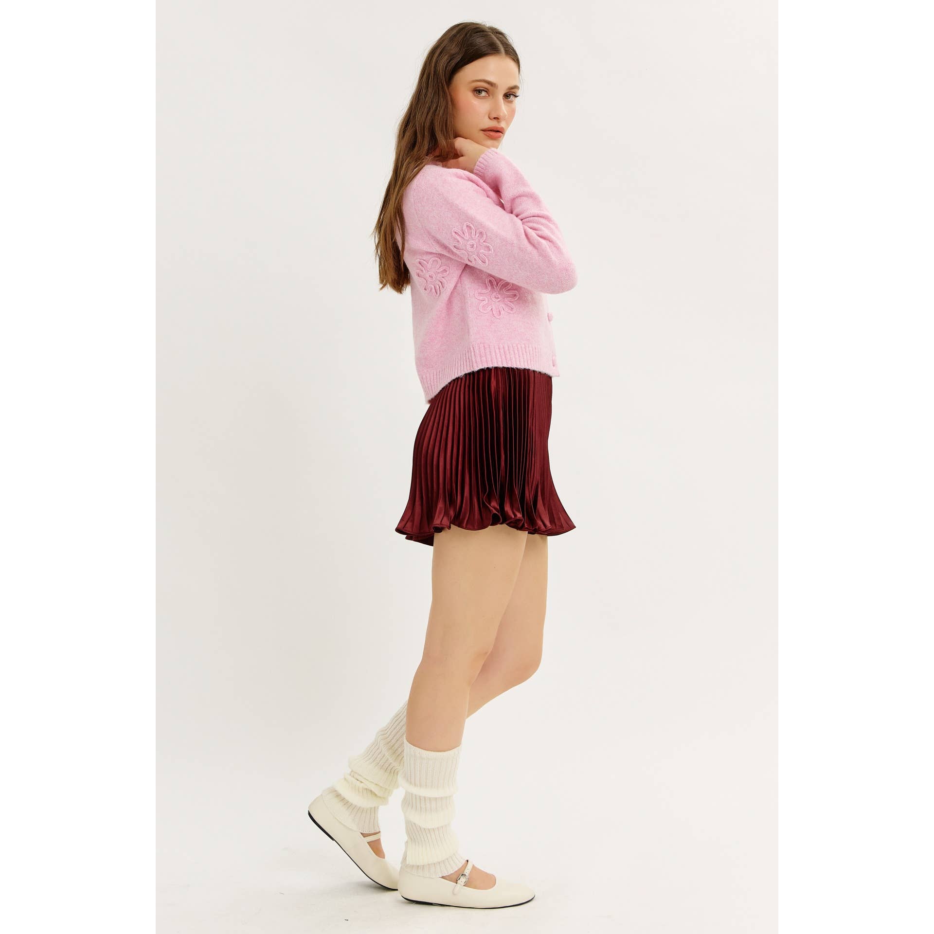 idem ditto – Engroshandel Cardigan - Dame – BOLERO CARDIGAN MED BLOMSTERMOTIV12