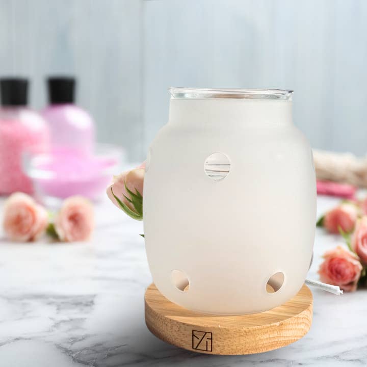 Zen'Arôme - Wholesale Oil Warmer - Scented Wax Burner Inspiration Series Siete - Wood & Glass16