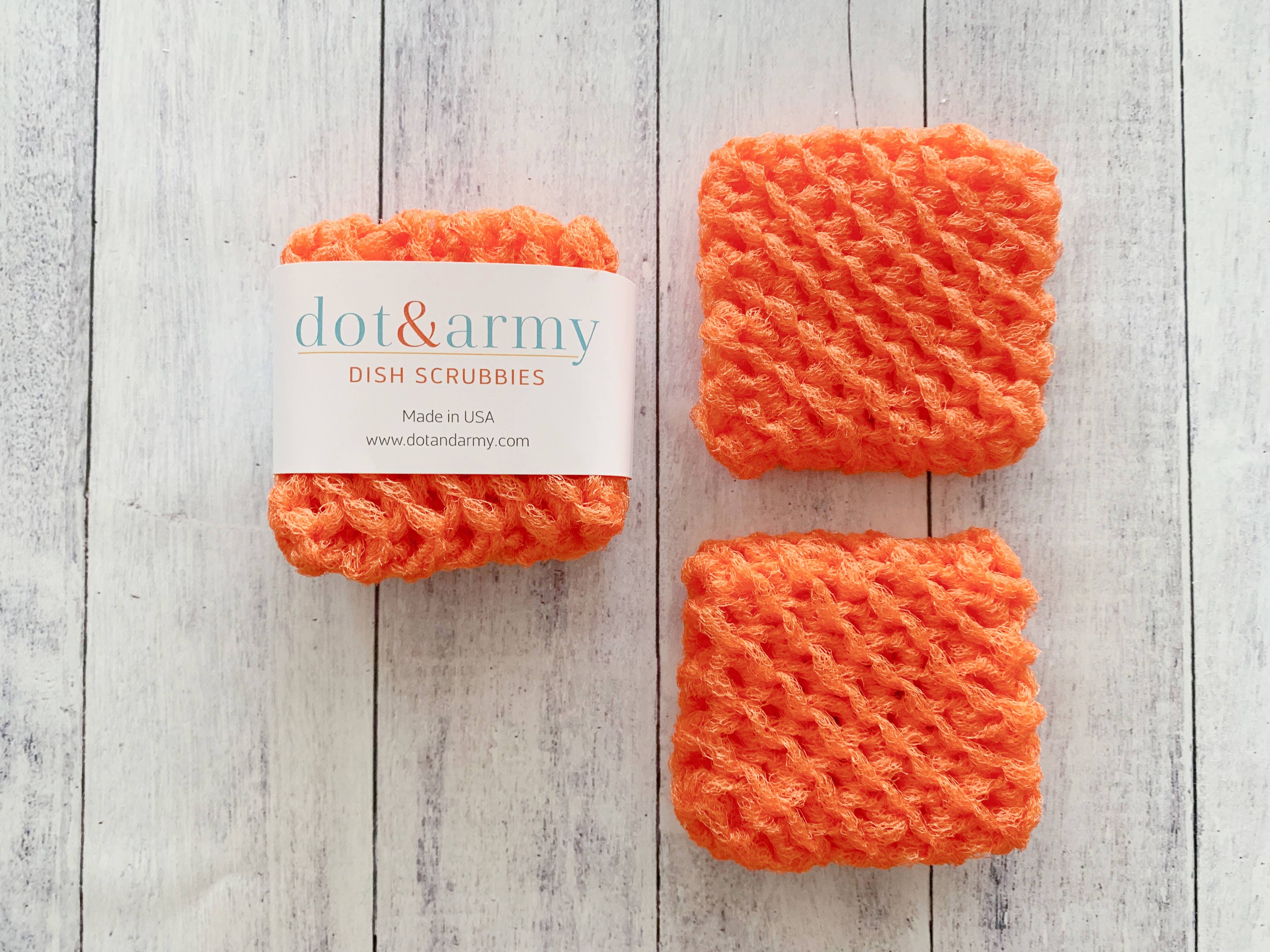 Dot and Army - Wholesale Dishcloth - Dish Scrubbies, set of two1