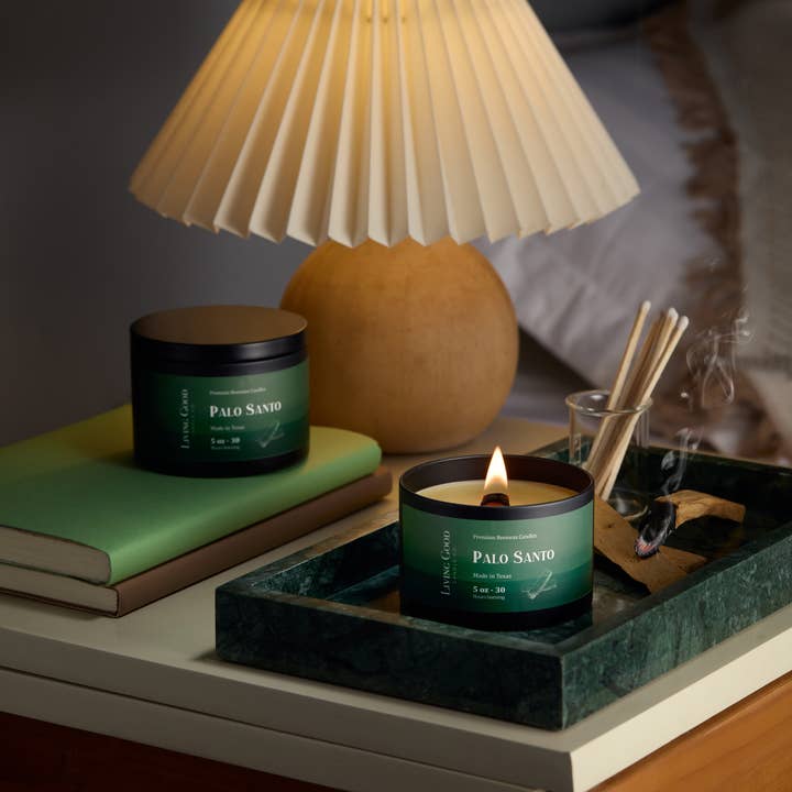 PALO SANTO for wholesale by Living Good Candle Co.