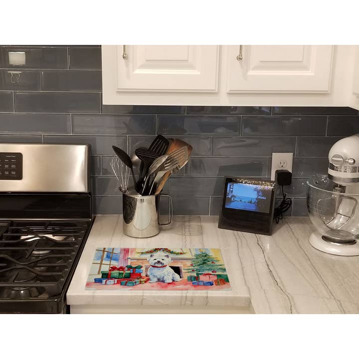 Westie Cosy kerstsnijplank DAC2763 voor wholesale door Caroline's Treasures