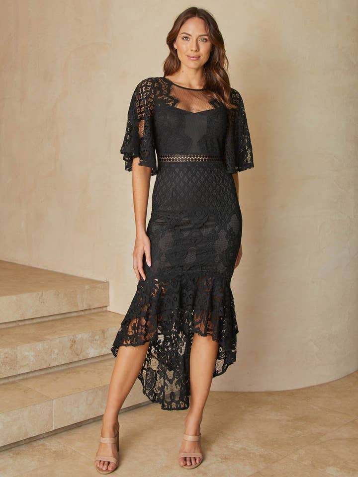 Reyna Dress - Black for wholesale by Twosisters The Label