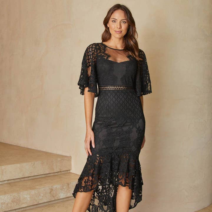 Reyna Dress - Black for wholesale by Twosisters The Label