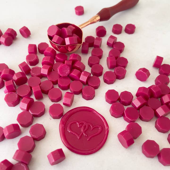 The Natural Paper Company - Wholesale Sealing Wax - Ruby Red Sealing Wax Beads | Plastic Free Wax Seal Beads5