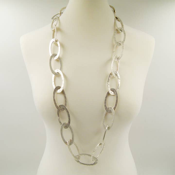 Dubbel lager oval länk kedjehalsband för wholesale av Tempest Designs