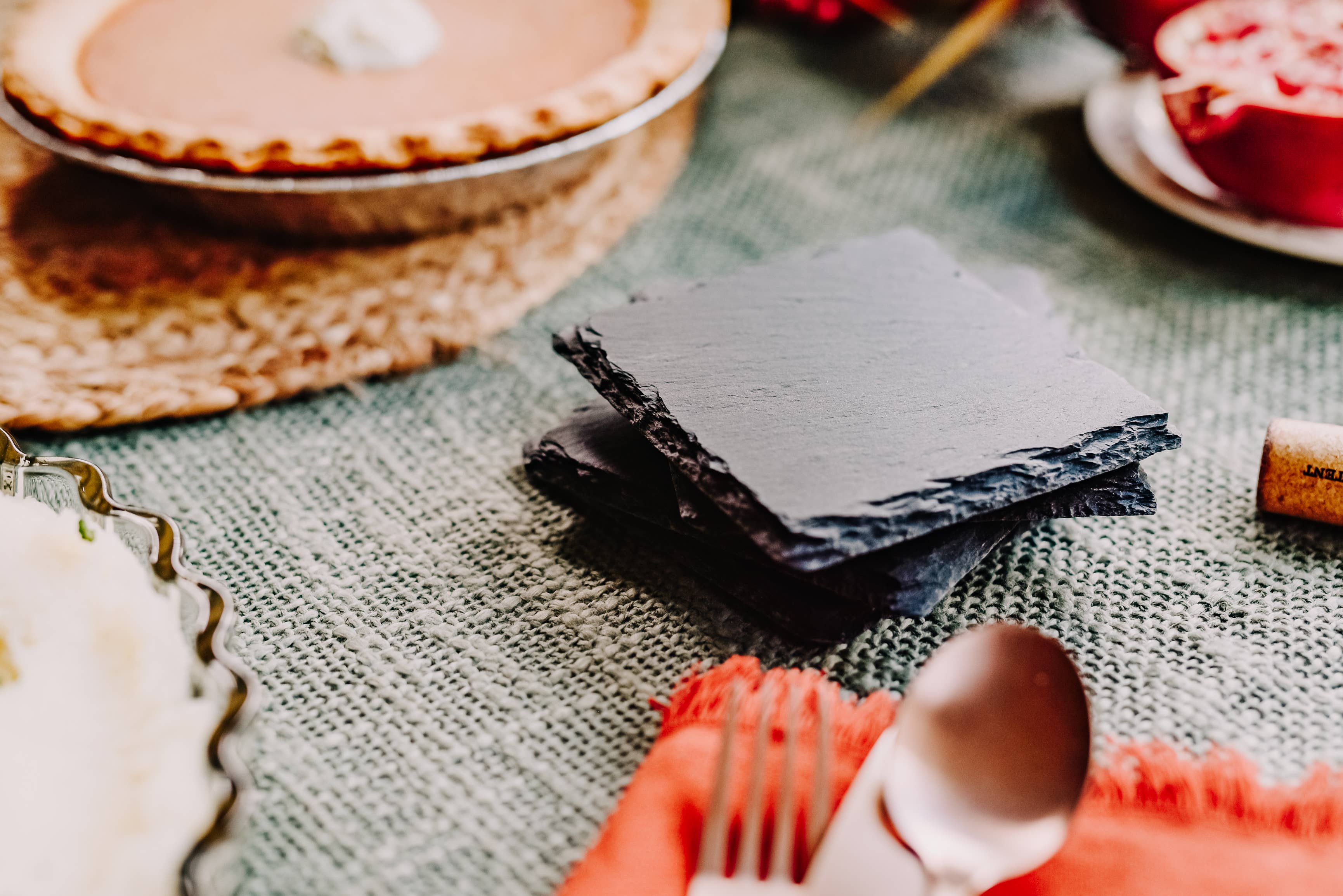 The Lillie Pad - Wholesale Coasters - US State Map Coasters - Natural Slate Coasters - Set of 47