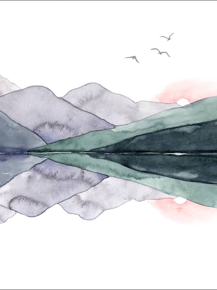 Lake, Art Print for wholesale by Hobeika Art