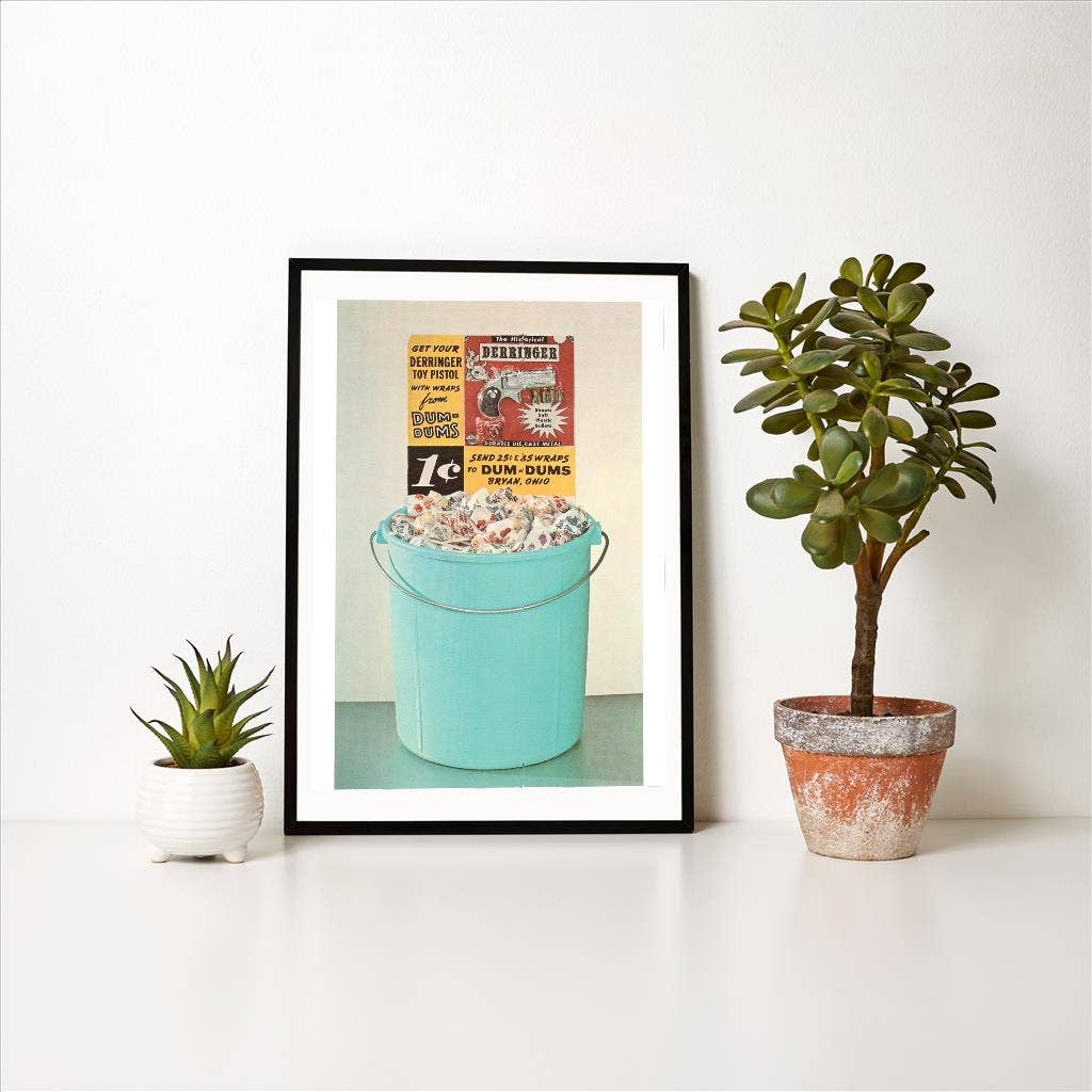 Found Image Press - Wholesale Art Print - Art Print AC-266 Bucket of Dum-Dums1