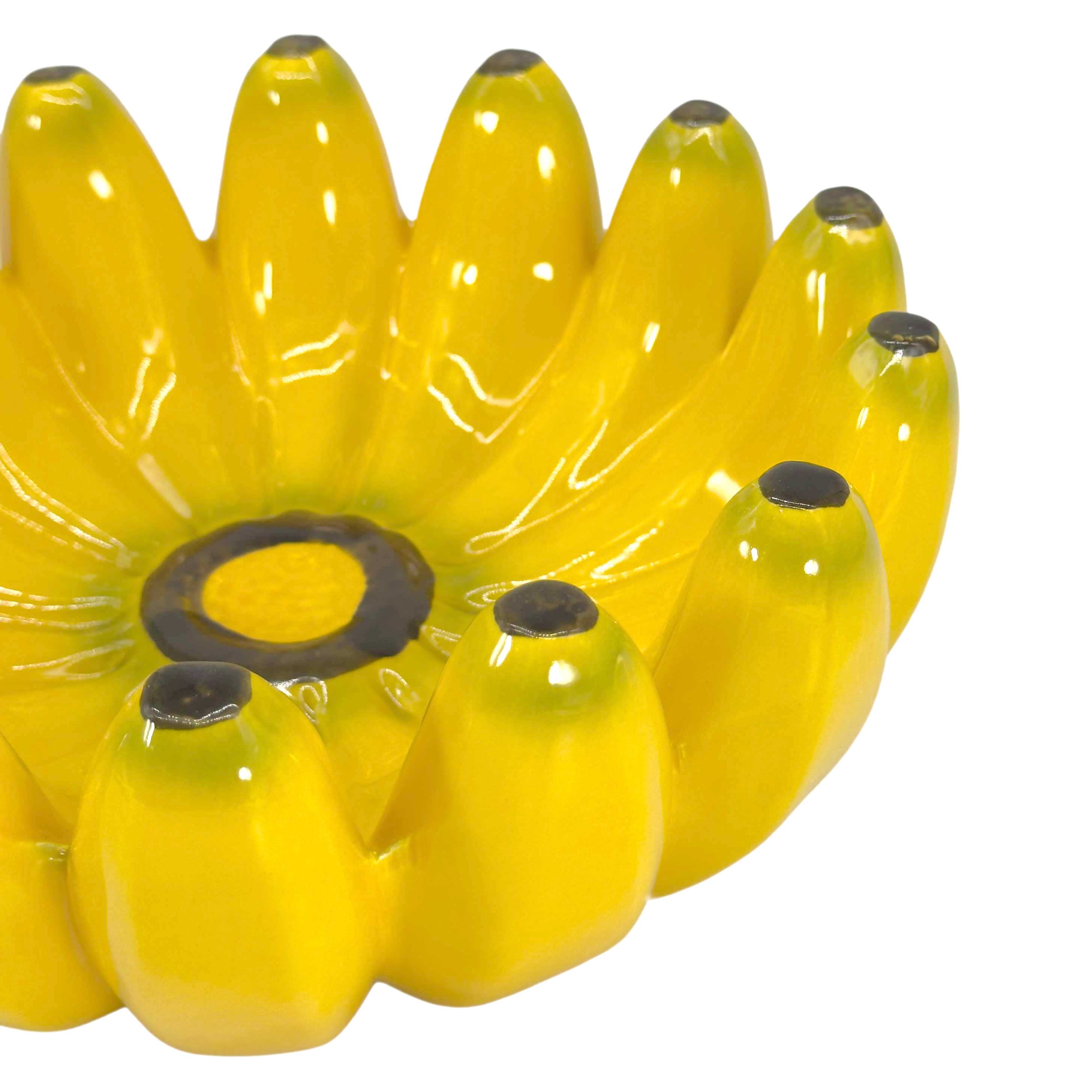 Galt International Company - Wholesale Decorative Plate/Dish/Bowl - Yellow Ceramic Banana Tabletop Bowl 10"3