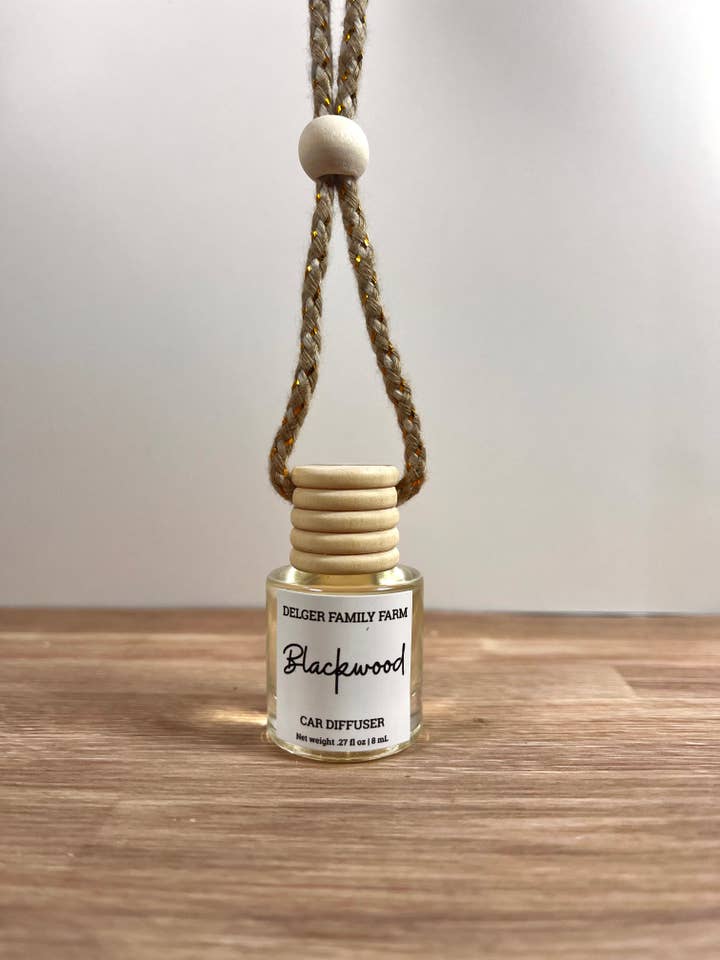 Blackwood Car Diffuser for wholesale by Delger Family Farm