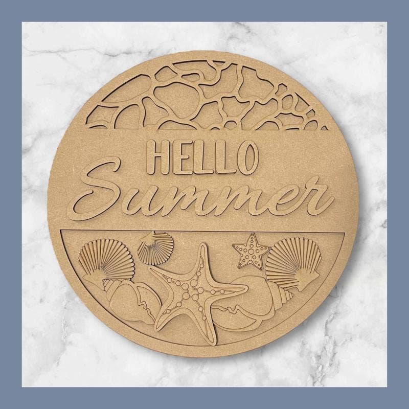 Denton Cove - Wholesale DIY Craft Kit - Hello Summer Seashells DIY Craft Kit2