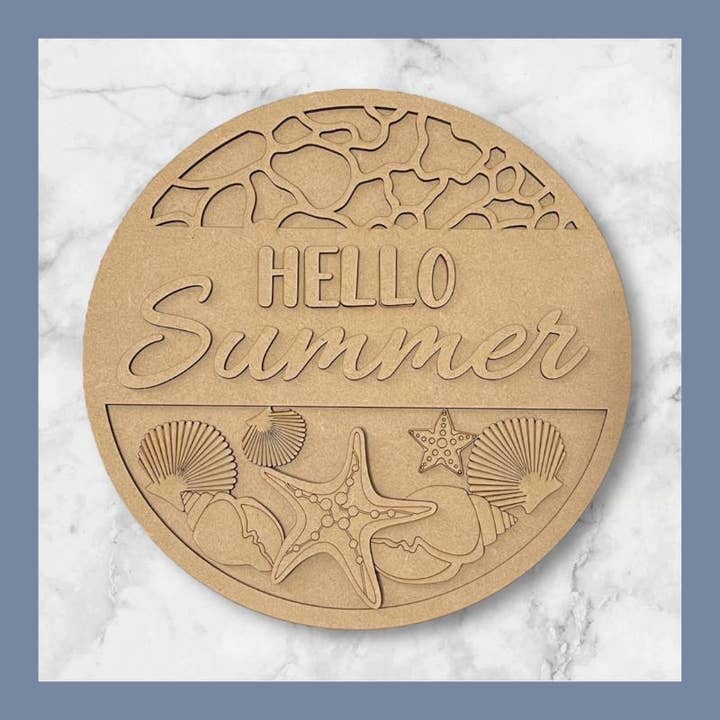 Denton Cove - Wholesale DIY Craft Kit - Hello Summer Seashells DIY Craft Kit2