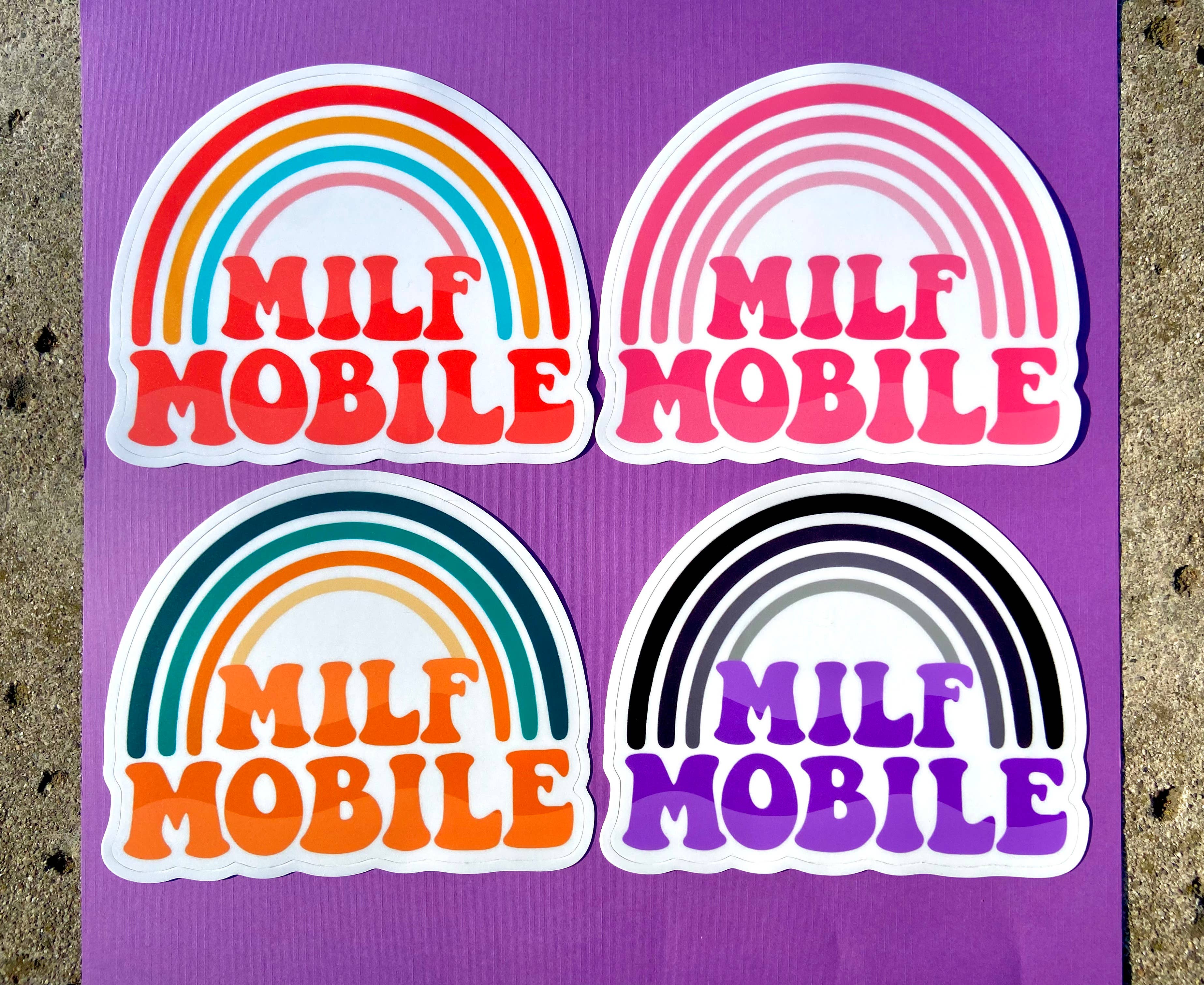 Hollandaize Art – Engroshandel Klistermærke – Lilla og sort milfs mobil kofanger klistermærke9