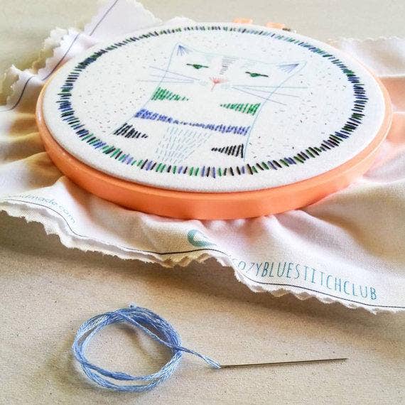 cozyblue handmade - Wholesale Embroidery/Cross Stitch Supplies - nigel nine lives embroidery kit3