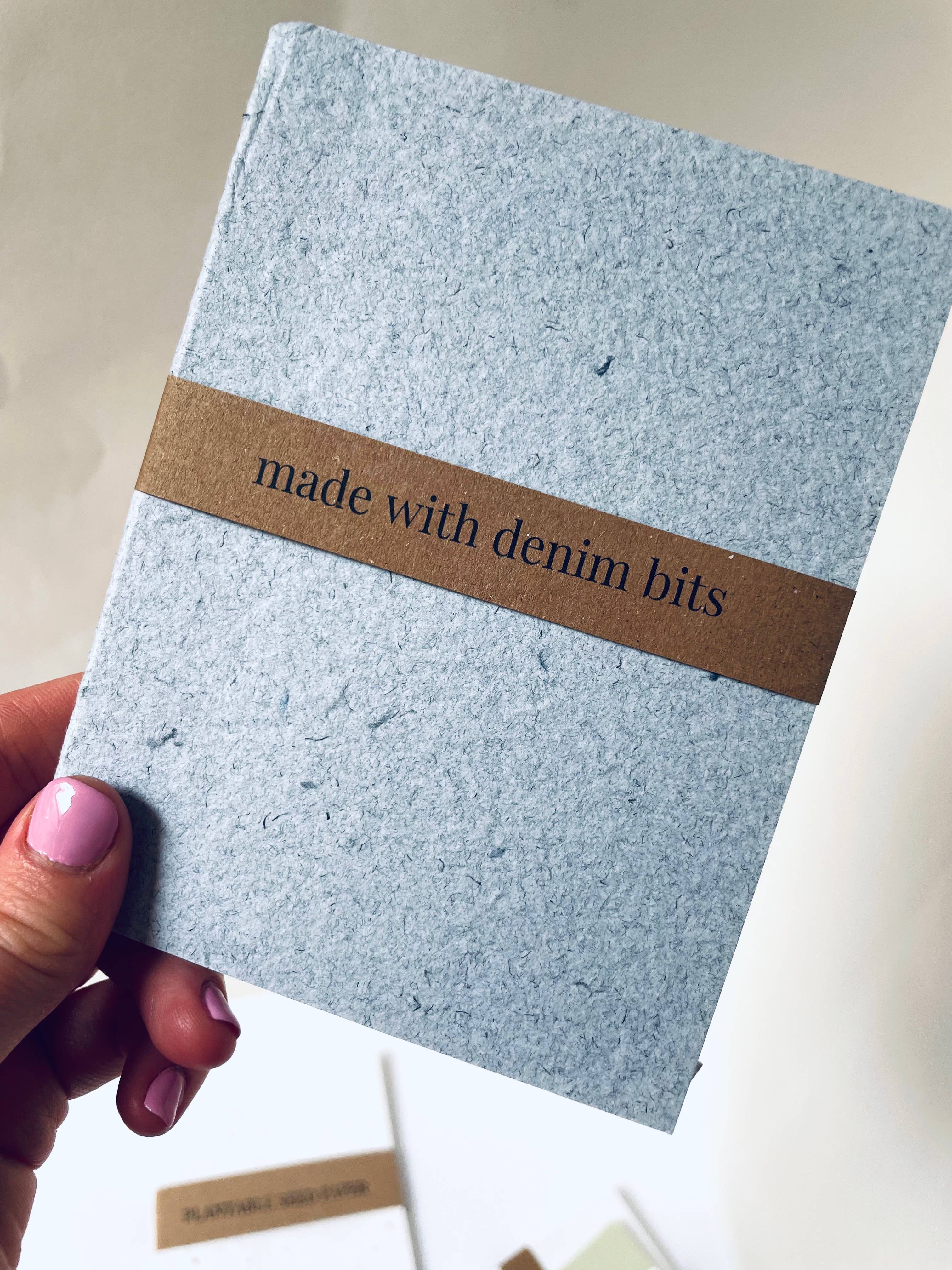 Atelier By Cat – wholesale Notebook – mini Recycled Denim Confetti Notebook Eco-Friendly 2