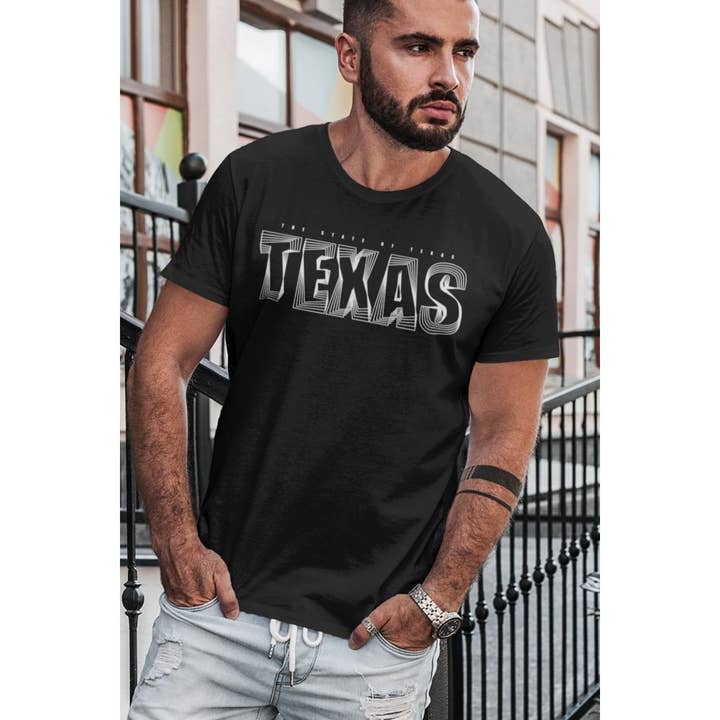 TEXAS GRAPHIC MENS TEE for wholesale by HUENIQ