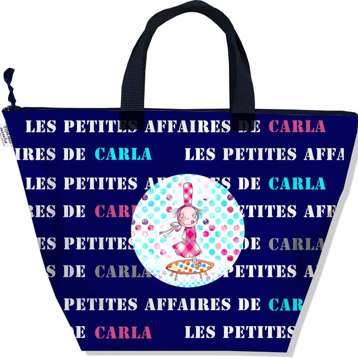 Mala de Menina Personalizada Azul por atacado de BISTRAKOO