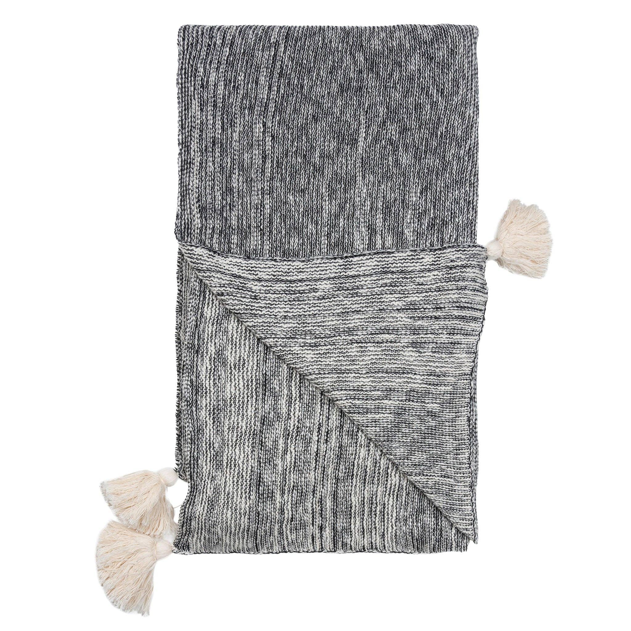 Howard's - Wholesale Throw Blanket - Necalli 50x60" Cotton Decorative Marled Knit Throw Blanket3