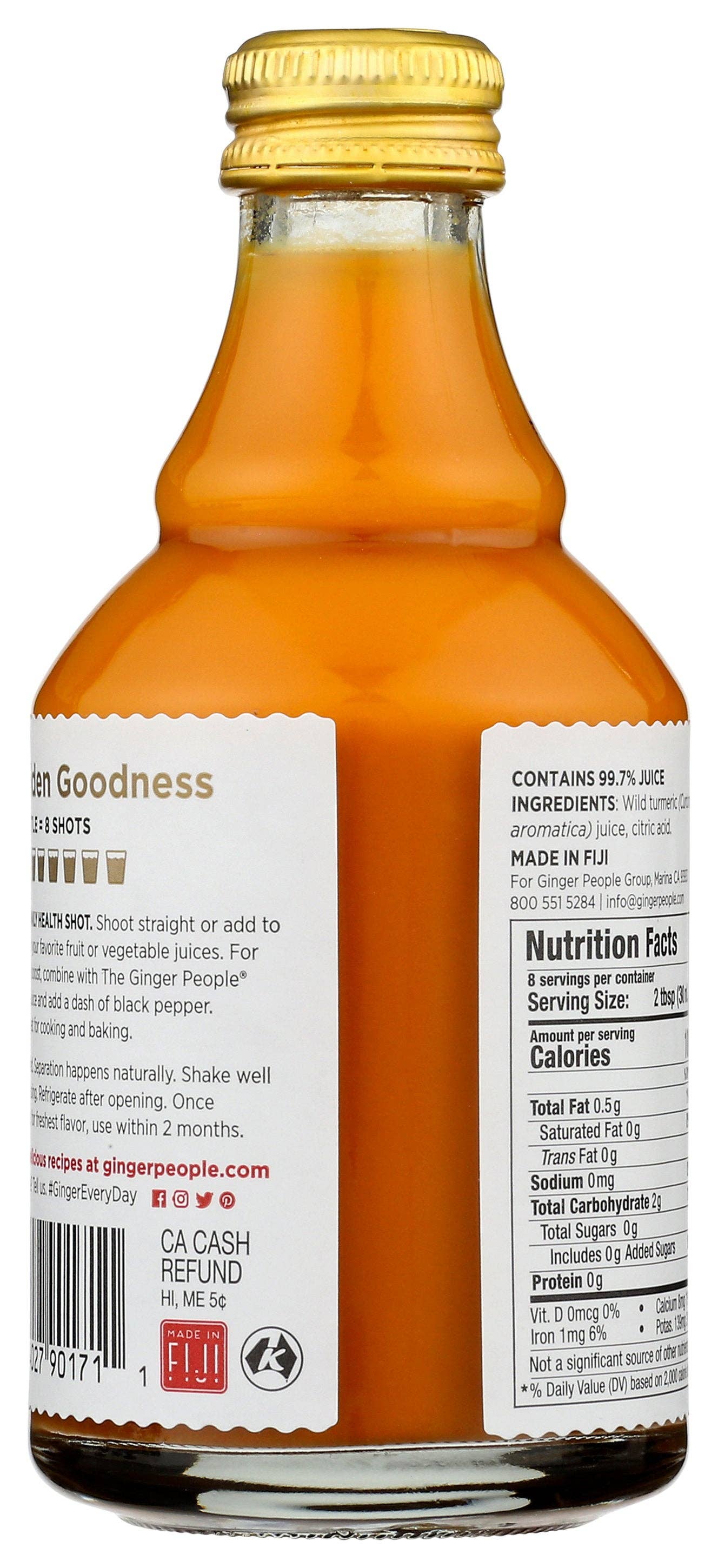 Everyday Supply Co - Wholesale Wellness Juice/Tonic - GINGER PEOPLE JUICE TURMERIC - Case of 61