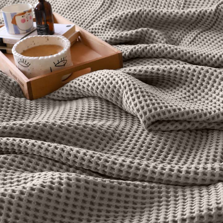 Vivamaison - Wholesale Bedding Blanket - Premium Turkish Waffle Cotton Bedspread, Luxury Honeycomb28