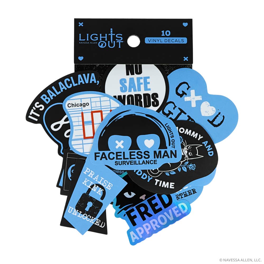 Conquest Journals - Vente Autocollant - (10-Pack) Autocollants Lights Out3