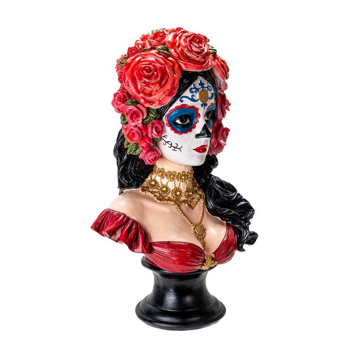Pacific Trading - Wholesale Decorative Figurine - Day of The Dead Senorita Bust3