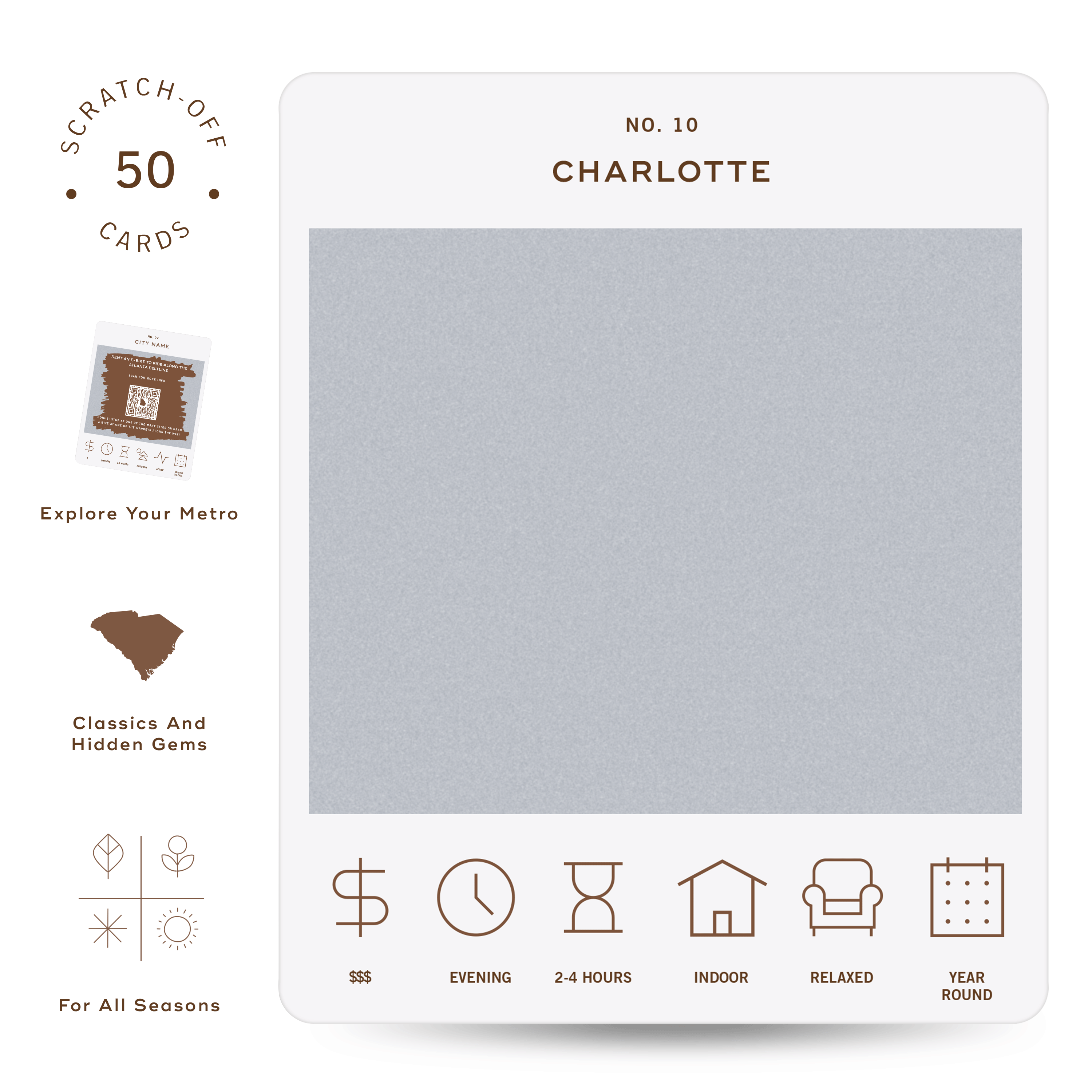 Reach International Outfitters - Wholesale Card Game - Charlotte Adventure Bucket List1