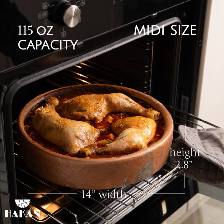 Hakan - Wholesale Cooking Pot - Hakan Efes Clay Pan for Cooking, Unglazed Pot, No Lid
