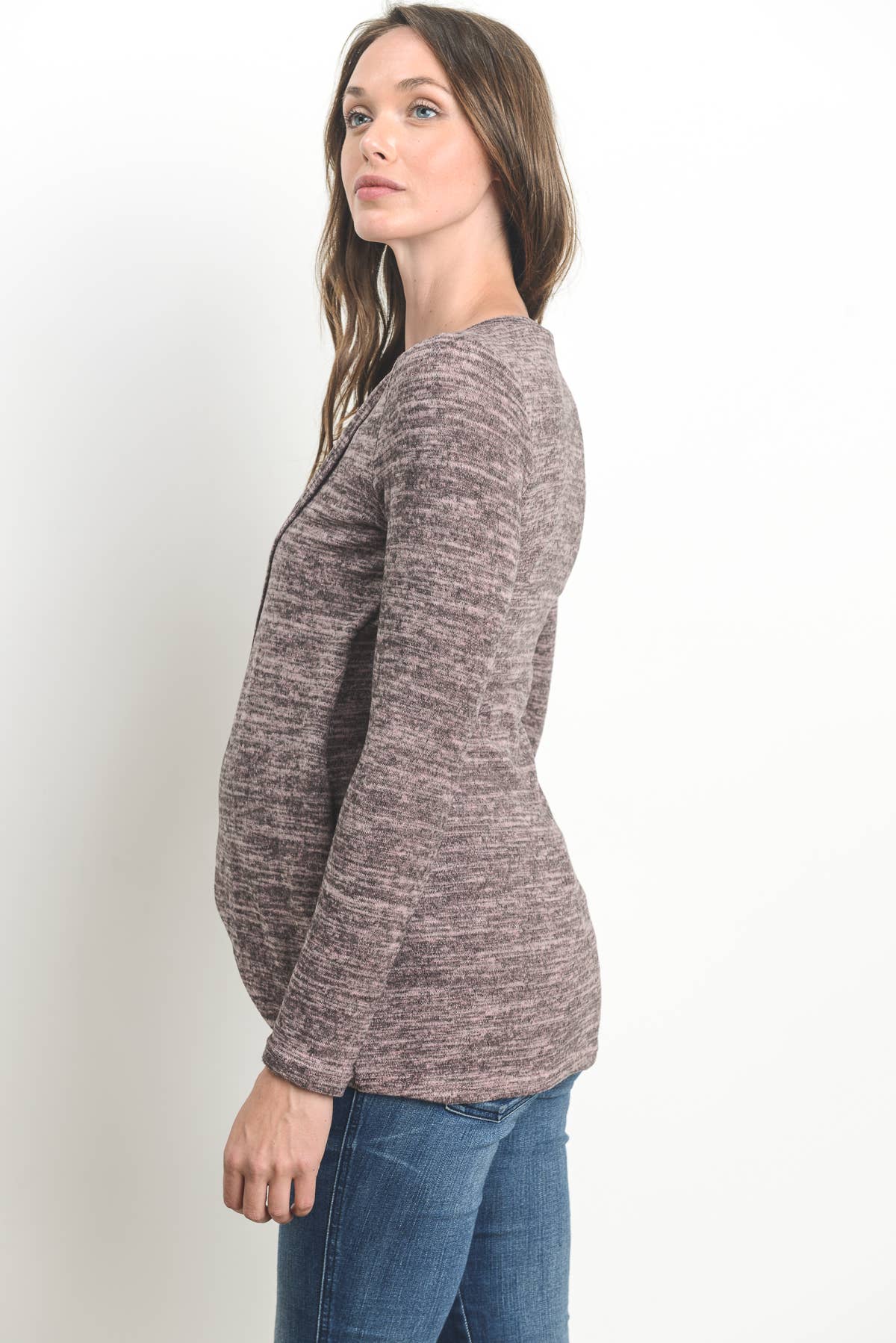 Hello Miz - Venta al por mayor Camiseta de lactancia - Top de maternidad y lactancia de manga larga bajo tulipán14