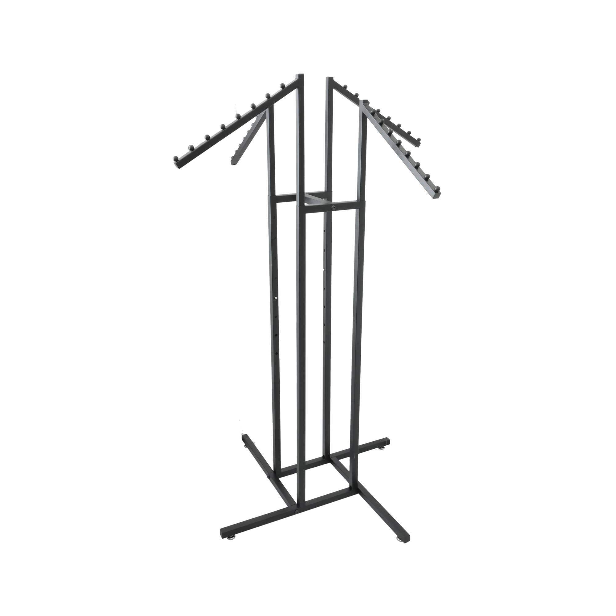Suburban Sales - Wholesale Retailer Display - Apparel - 4-Way Garment Rack - Adjustable Height Retail Clothing Stand3