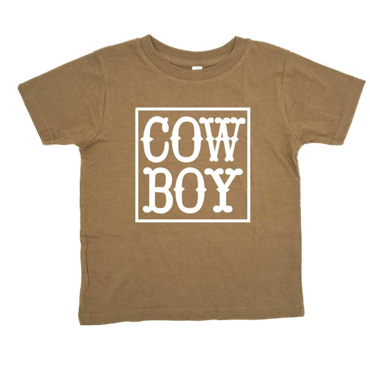 T-shirt Infantil de Cowboy por atacado de Sage & Soil
