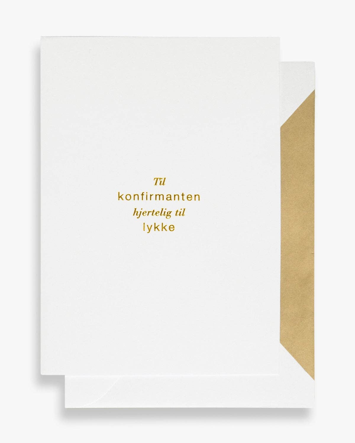 Cardsome – wholesale Konfirmationskort – Grattiskort för konfirmanden med guldfolie A60