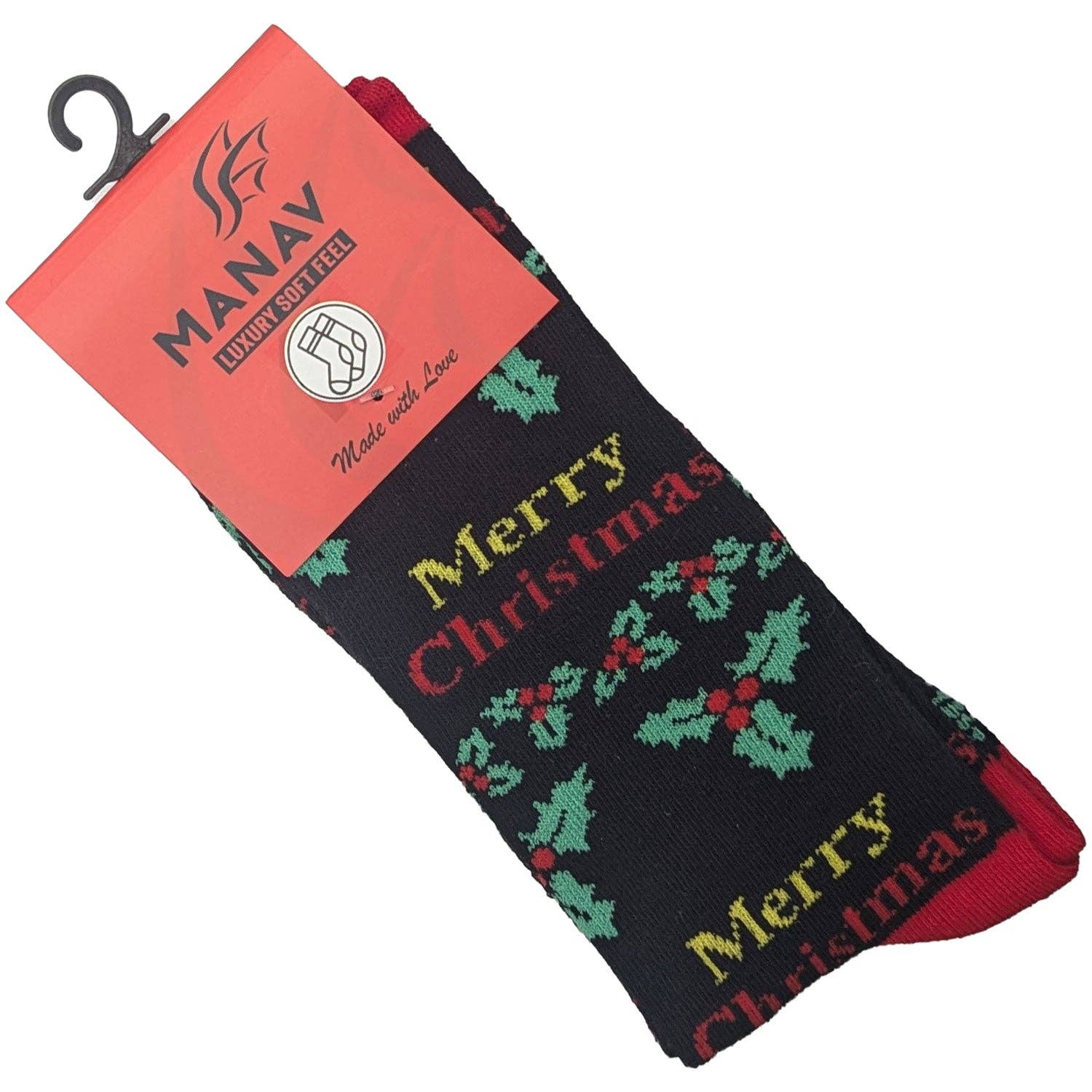 MANAV – wholesale Socks – Unisex – Black Christmas Socks0