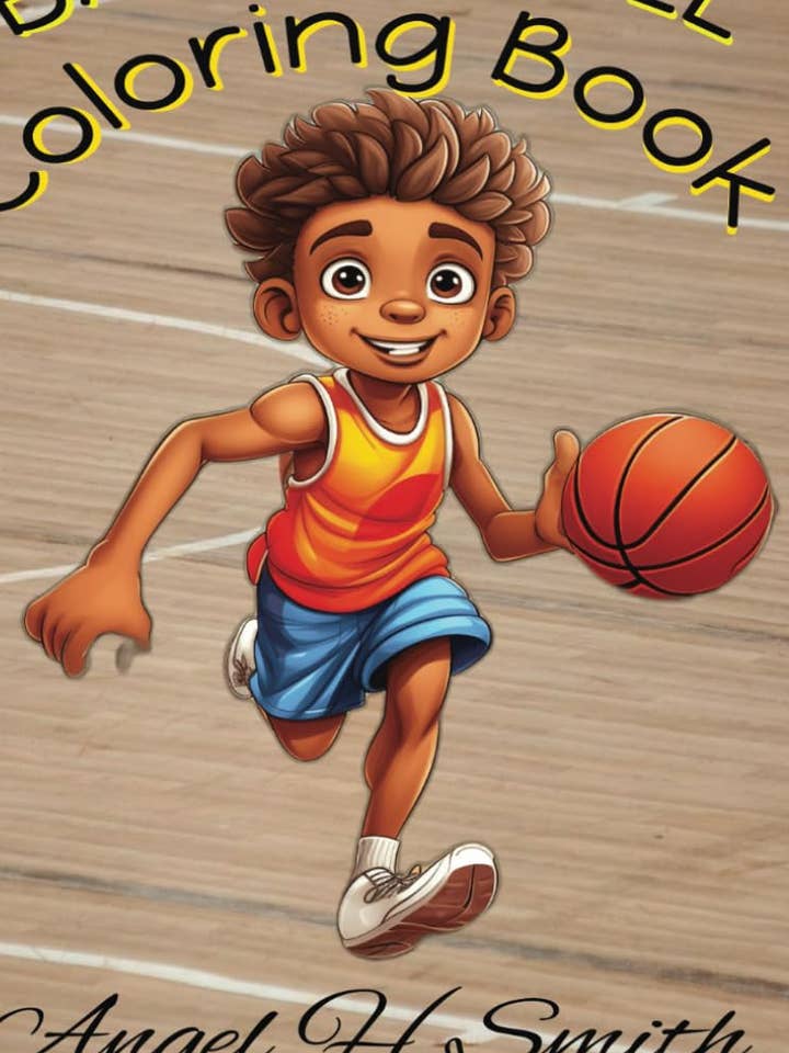 Basketbal kleurboek: 50 leuke illustraties voor wholesale door Angel H Smith Coloring Books