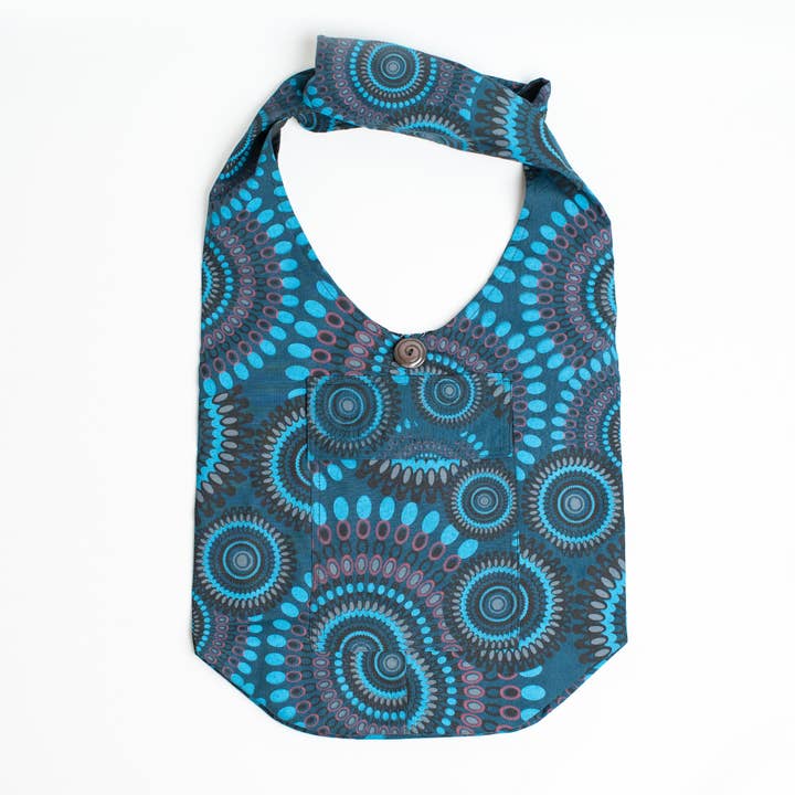 ART HIMALAYAN TRADING LTD - Wholesale Grocery/Shopping Bag - Boho Festival Tote Pure Cotton Grocery bag Travel Yoga Bag3