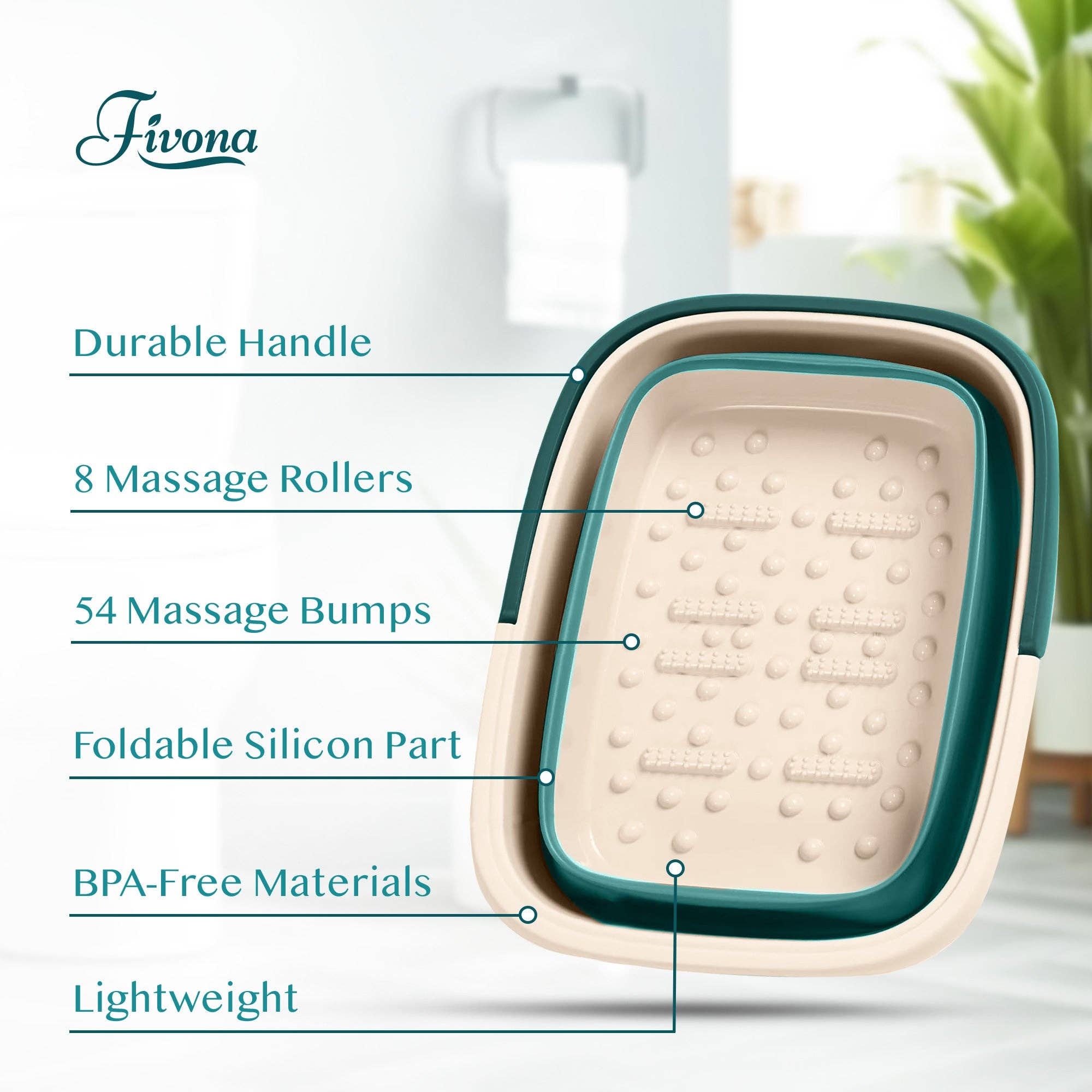 FIVONA - Wholesale Foot Scrub/Polish - Epsom Salt Foot Soak Care Kit 3 in 1 Natural SPA Set6